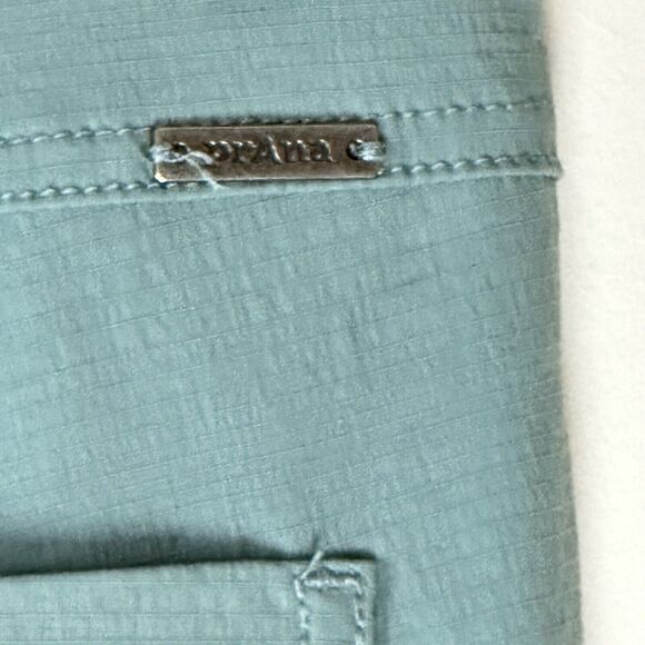 PrAna  Revenna Knicker Trail Hiking Shorts Teal Green Womans 8 - Picture 12 of 12